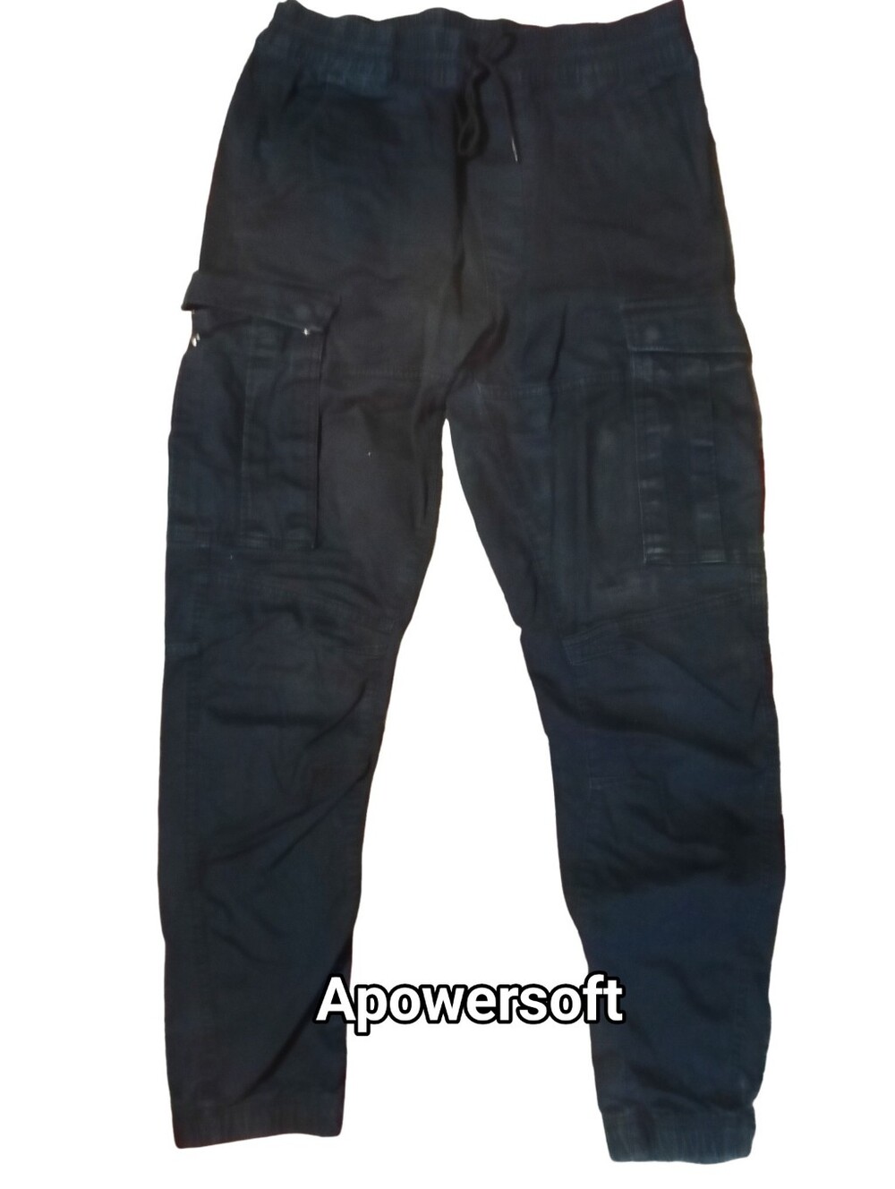 Men’s Black Cargo Jogger Pants